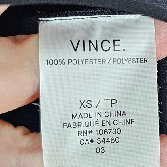 Vince Black Basic Sleeveless Keyhole Back Heavy Knit Layering Tank Top Size XS - Picture 13 of 13